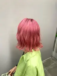 カット、ブリーチ、カラー、トリートメント＋別途ロング料金