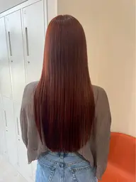 【縮毛矯正or酸性】カット＋ツヤサラ柔らかストレート　　阪急淡路