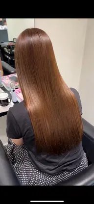 【広がり対策】自然仕上げ縮毛矯正＋トリートメント🎀