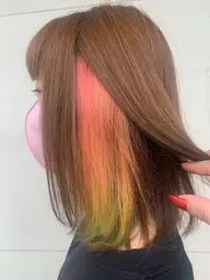 インナーカラー＋全体カラー＋シェルパTr