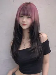 【🌈ミニモ学割🌈】🫧ケアブリーチ🫧によるルーツカラーorエンドカラー＋レイヤーカット+オリジナルトリートメント