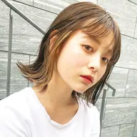 ✨【透明感カラー】🌈ポイントブリーチ🍋インナーカラー🍀コテ仕上げ🌈