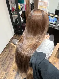 🉐当日予約限定‼️カット+うる艶縮毛矯正+エックストリートメント 40%OFF‼️