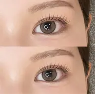 🍐まつ毛パーマ（上）🍐美容液成分配合　　　　　　　　　　　　　　　　　コーティング束感仕上げ👀