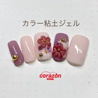 〈ミニモ学割〉ネイルアートモデル【カラー粘土ジェル】コース※来店時のオフ無料※ケア込※¥5400