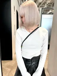 黒染め落とし🍃【ハイダメージの方専用】傷まないカラーリムーバー×ケアブリーチ×カラー×トリートメント