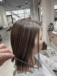 ◎ミニモ限定◎【40代からの大人髪】  エイジングケアトステア水素トリートメント＋カット＋カラー＋白髪ぼかしハイライト