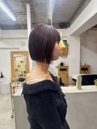 前髪カット＋艶髪ダメージレスカラー＋TR