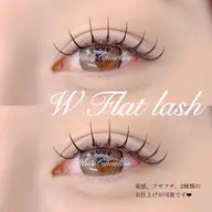 【マツエク】ナチュラル韓国束感　プレミアムフラットラッシュ100本