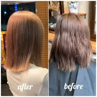 ブリーチ履歴お任せください✨縮毛矯正 + カット♣️