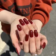 ワンカラー、シンプルネイル