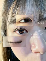 モチよいパリエク◎まつ毛パーマ+フラットラッシュ80本