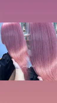 【人気No.1💖】ケアブリーチ+カラー+3step髪質改善トリートメント🩵✨️