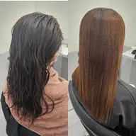 【人気no.3最高級ヘッドスパ&TR付　髪質改善ストレート】cut&straight&treatment&headspa