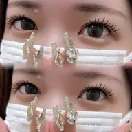 リフエク🫧フラットラッシュ120本🎀（LEDエクステつけてパーマします♡）