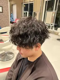 メンズカット+パーマ+ケアトリートメント12990