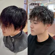 💎新規Men's限定💎似合わせカットパーマ+眉カット+バブルスパ【シャドウ/ツイスパ/スペイン/ダウンパーマ🆗】