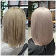 人気NO.1🧡髪質改善inダブルカラー(ケアブリーチ＋カラー）&トリートメント🍯#ハイトーン#ダブルカラー