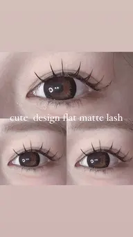 【オフ無料✨】　🎀自然にお付けしたい方に🎀　フラットマットラッシュ　80本　¥7,180→3,590