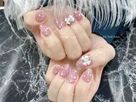 ⭐HAND⭐ ワンカラーorラメ　スト一ンつけ放題 大きいパ一ツ 💎(2個まで) ⭐新規ジェルオフ無料⭐