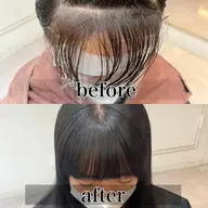 前髪ストレート+前髪カット