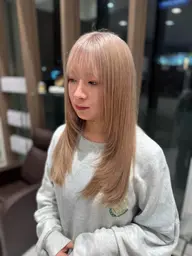 カット＋ケアブリーチダブルカラー🥣