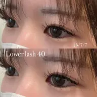 【 中顔面短縮 】45分☆下まつげエクステ☆コーティング付☆￥5000