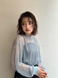 カット＋ハイブライトカラー（白髪ぼかし）