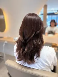 【透け感抜群🫶】カット+アディクシーカラー（ブリーチなしダブルカラー）＋オージュア4stepTR※⚠️補足説明参照