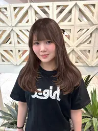 🤍🖤【動きのあるスタイル】ミディアムロングレイヤーカット+髪質改善トリートメント（※シャンプーブロー込み）