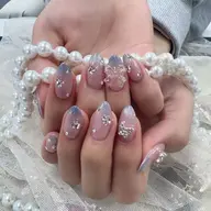 🎀【初回オフ無料ケア込み】 韓国風ワンホンネイル✨【90分時間内10本やり放題】💐