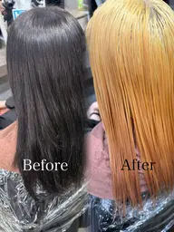 【実習や就活前に☀️】🖤ブリーチで落とせる黒染め🖤【鎖骨下から+1,100】