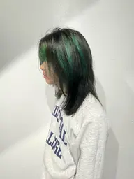 メンズ初回限定¥8800🌟ブリーチハイライト＆髪質改善トリートメント ／デザインカラー／サーフスタイル／sk8