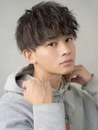 ⚡️メンズカット➕波巻きスパイラルパーマ（波巻きパーマ、波打パーマ）