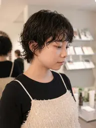 ꔛショートカット+デザインパーマ+水分パックトリートメント