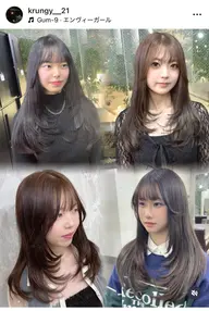 🩵韓国風レイヤーカット🇰🇷