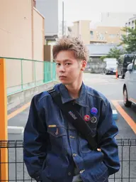 【バズりケア🌍】men'sカット＋ケラフェクトブリーチ💥＋カラー【ミニモ学割✏️】
