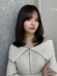 【💗学生限定💗就活や研修などにオススメ❣️】黒染めを使わない暗染めワンカラー✨️➕🫧超音波アイロン🫧