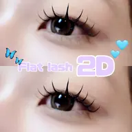 持ち重視👀✨️flat lash 2D[上下挟み込み]40束(80本)️‼️※オフ別途で550💖✨️