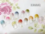 オフなしの方のクリアラメグラデーション