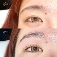 【期間限定】🌟アイブロウラミネーション(アイブローパーマ)ワックス脱毛・スタイリングレクチャー込み＆アイブローカラー