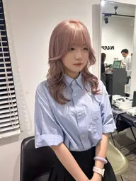 🌙ダメージレスハイトーン🌙                             ケアダブルカラー➕トリートメント