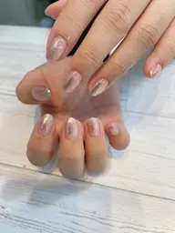 ２色の塗りかけネイルオフ有り(ドライケア込み)