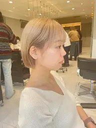 ケアハイブリーチカラー+枝毛カット👱🏻‍♀️✨✨(ハイトーンにしたい方はこちら)