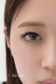 ꕤ マツエク フラットラッシュꕤ 　　　　　　　　　　　　　(上まつげ​〜​120本　下まつ毛​〜​40本)
