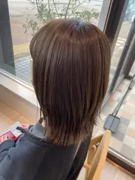 カット+艶カラー+1stepトリートメント