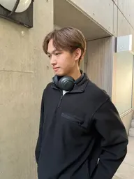 💎メンズセンターパート＋パーマ風縮毛矯正💎