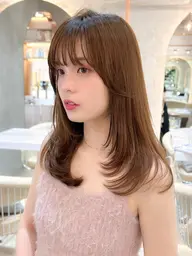 【人気No.3】ワンカールで可愛いレイヤーカット💙+透明感カラー🐚+当店1番人気3step TR