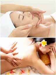 ボディオイルリンパマッサージ60分+フェイシャルマッサージ60分