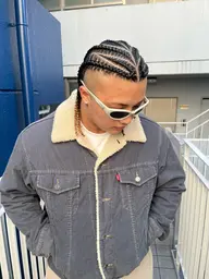 🌟🌟地毛コーンロウ6本​〜​10本（地毛の長さ1番短いところで15cm必要になります）